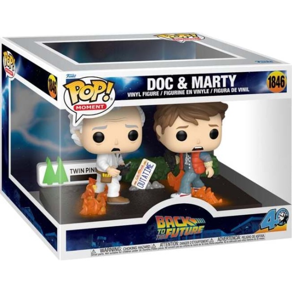 Back To The Future Vinylová figurka č.1846 Doc and Marty (Pop! Moment) Sberatelská postava standard - Merchstore.cz