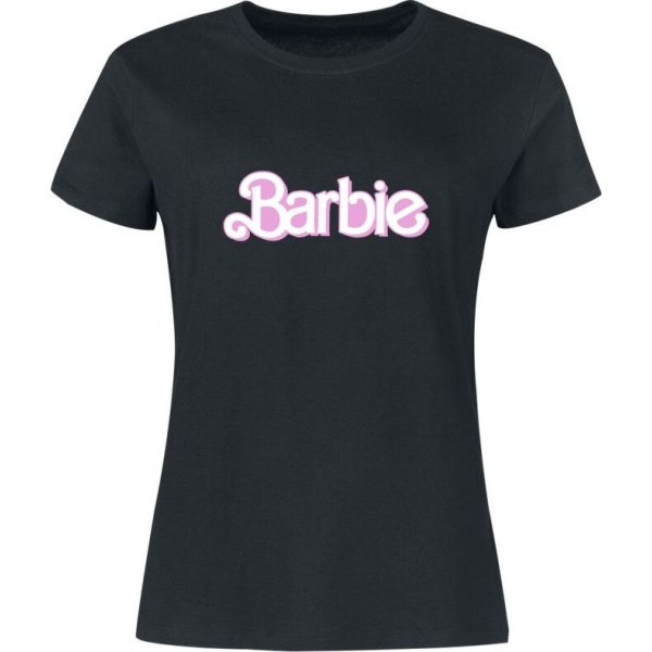 Barbie Barbie Logo Dámské tričko černá - Merchstore.cz