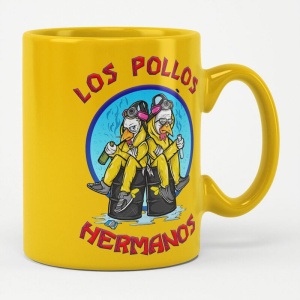 Breaking Bad Walter And Jesse Hermanos Hrnek žlutá - Merchstore.cz