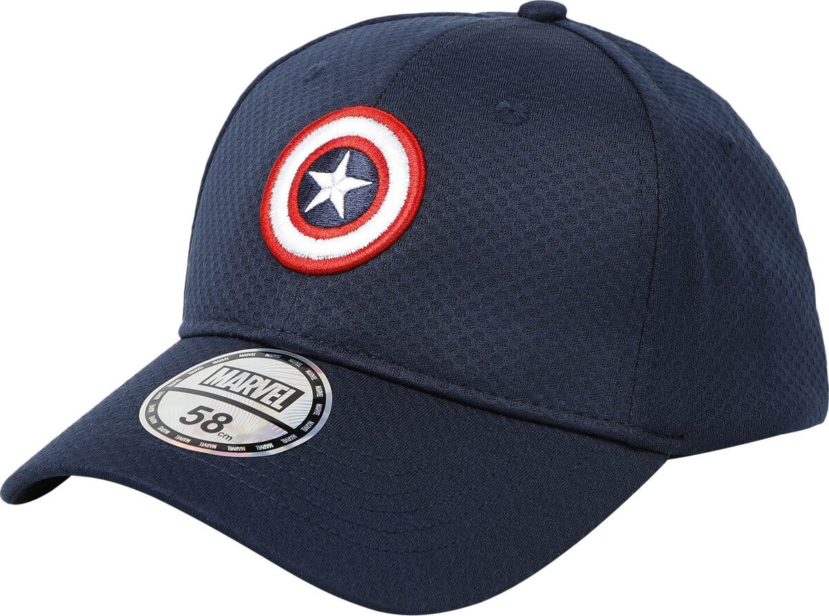 Captain America Captain Amarica Logo Baseballová kšiltovka tmavě modrá - Merchstore.cz Captain America Captain Amarica Logo Baseballová kšiltovka tmavě modrá - Merchstore.cz