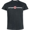Captain America Captain Logo Tričko černá - Merchstore.cz