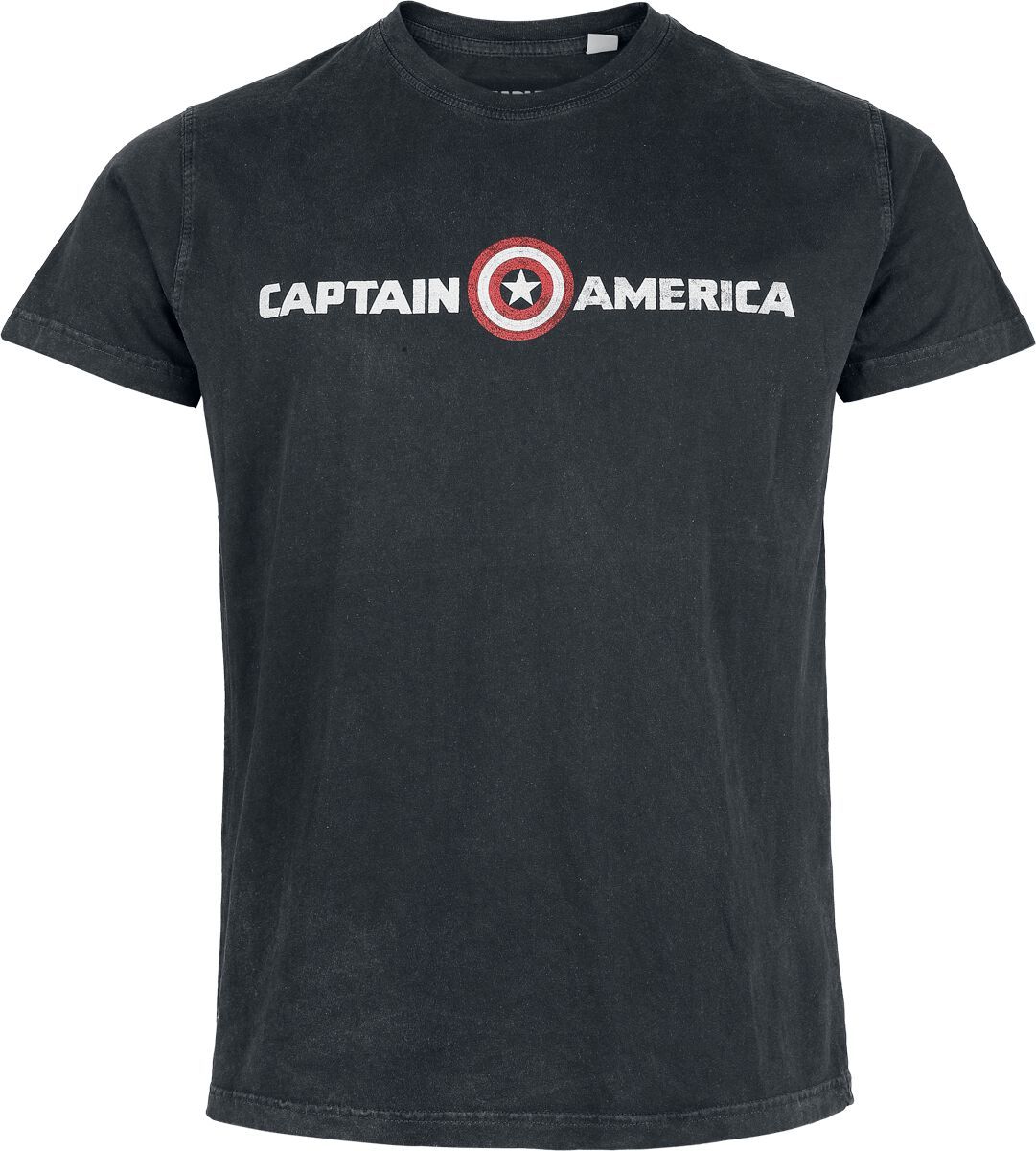 Captain America Captain Logo Tričko černá - Merchstore.cz Captain America Captain Logo Tričko černá - Merchstore.cz