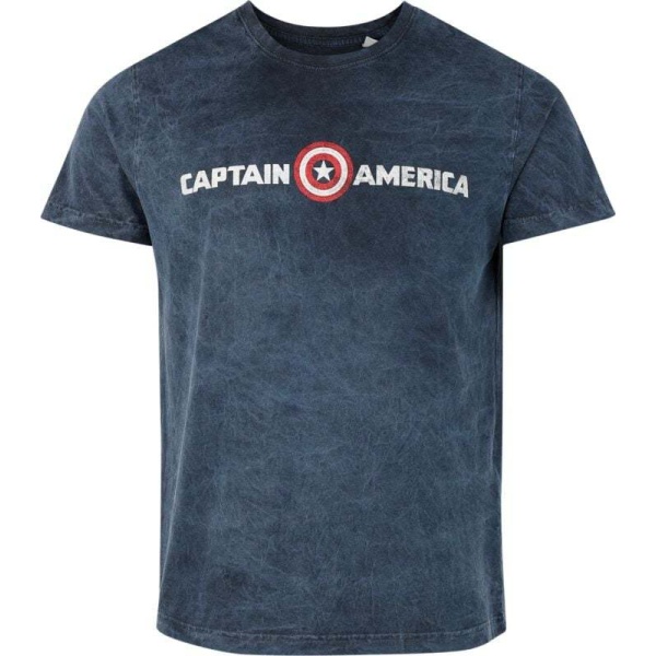 Captain America Captain Logo Tričko modrá - Merchstore.cz