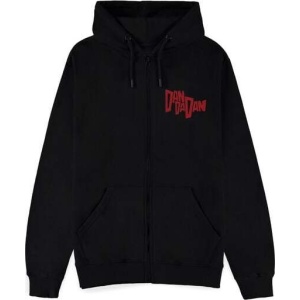 Dan Da Dan Okarun Mikina s kapucí na zip černá - Merchstore.cz