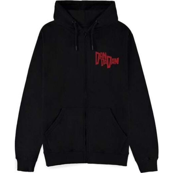 Dan Da Dan Okarun Mikina s kapucí na zip černá - Merchstore.cz