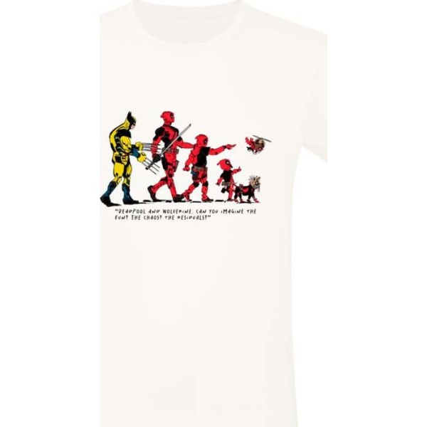 Deadpool Deadpool And Wolverine - Can You Imagine Tričko bílá - Merchstore.cz