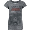 Der weisse Hai Jaws - Comic Dámské tričko šedá - Merchstore.cz