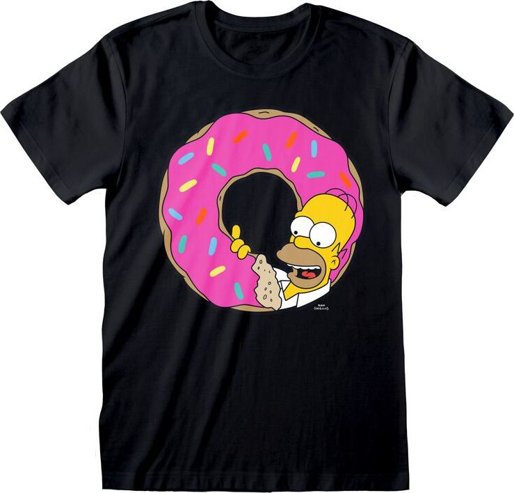 Die Simpsons Donut Tričko černá - Merchstore.cz Die Simpsons Donut Tričko černá - Merchstore.cz