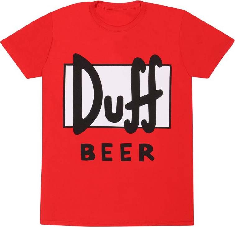 Die Simpsons Duff Tričko červená - Merchstore.cz