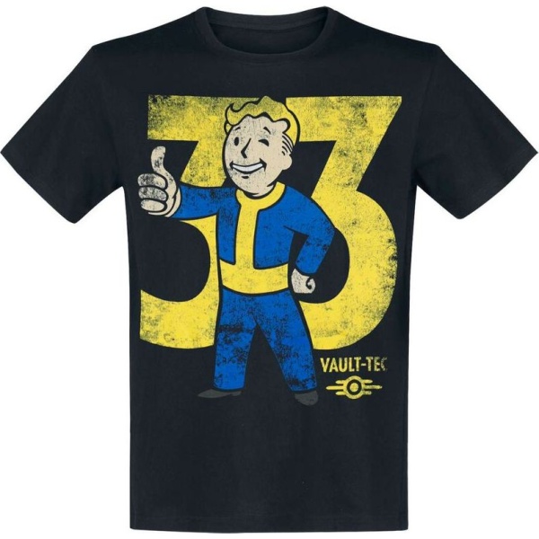 Fallout Vault 33 Tričko černá - Merchstore.cz