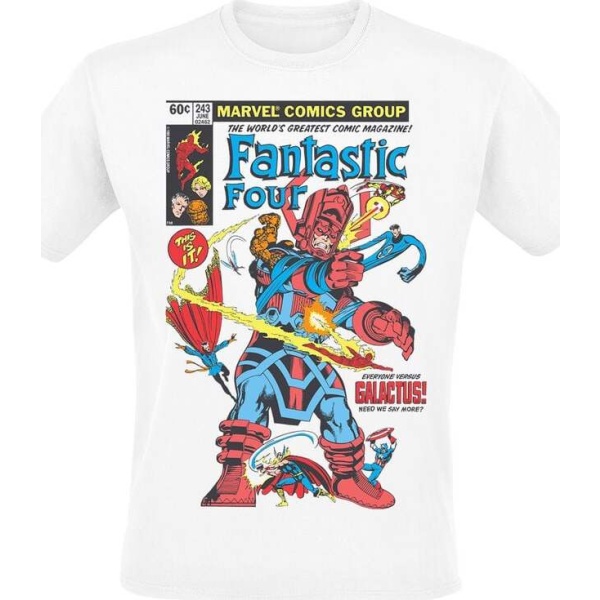 Fantastic Four First Comic Cover Tričko bílá - Merchstore.cz