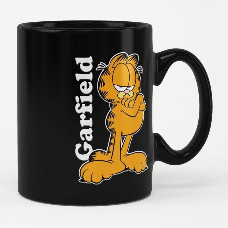 Garfield Pose Hrnek černá - Merchstore.cz Garfield Pose Hrnek černá - Merchstore.cz
