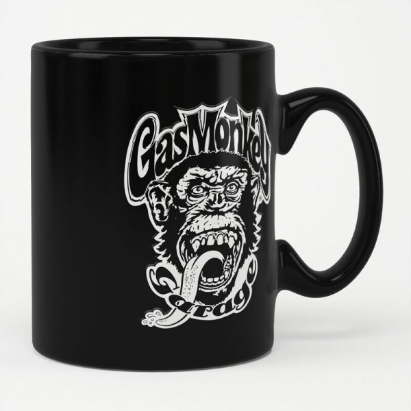 Gas Monkey Garage Logo Hrnek černá - Merchstore.cz
