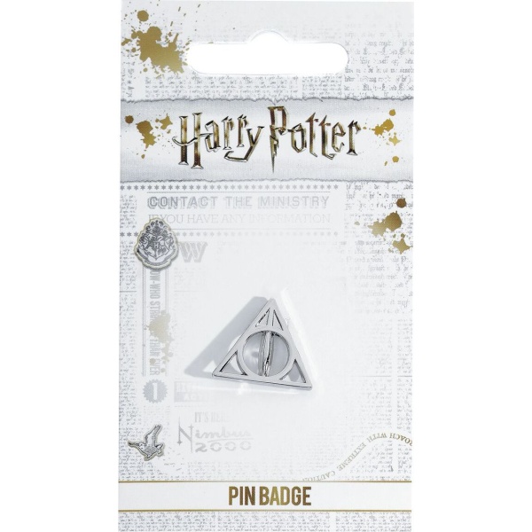 Harry Potter Deathly Hallows - Relikvie smrti Odznak stríbrná - Merchstore.cz