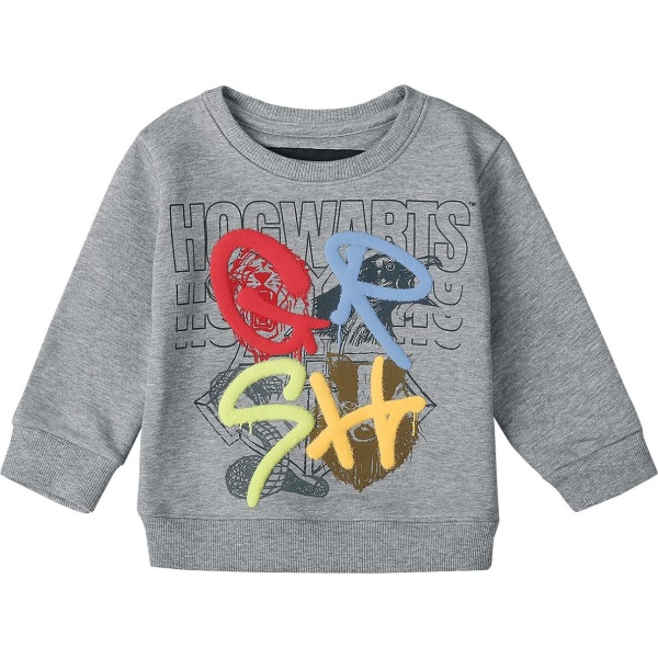 Harry Potter Häuser detská mikina světle šedá - Merchstore.cz