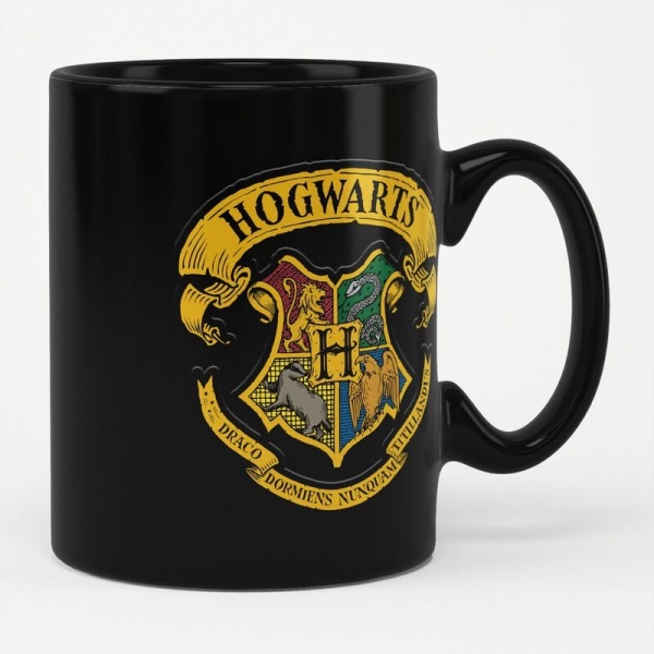 Harry Potter Hogwart's Crest Hrnek černá - Merchstore.cz