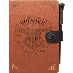 Harry Potter Notes a pero Hogwarts Notes hnědá - Merchstore.cz