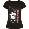Hello Kitty Hello Kitty and Friends - Kuromi Dámské tričko černá - Merchstore.cz