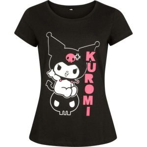 Hello Kitty Hello Kitty and Friends - Kuromi Dámské tričko černá - Merchstore.cz