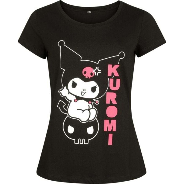 Hello Kitty Hello Kitty and Friends - Kuromi Dámské tričko černá - Merchstore.cz