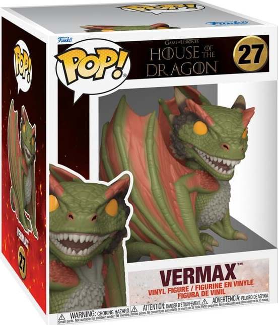 House Of The Dragon Vinylová figurka č.27 Vermax (Super Pop!) Sberatelská postava standard - Merchstore.cz House Of The Dragon Vinylová figurka č.27 Vermax (Super Pop!) Sberatelská postava standard - Merchstore.cz