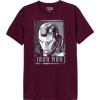 Iron Man Head Tričko tmavě červená - Merchstore.cz
