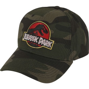 Jurassic Park Camo Logo Baseballová kšiltovka vícebarevný - Merchstore.cz