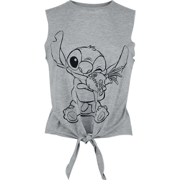 Lilo & Stitch Cuddling Dámský top prošedivelá - Merchstore.cz