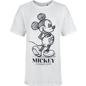 Mickey & Minnie Mouse Micky Maus - Icone - Oversize Dámské tričko bílá - Merchstore.cz