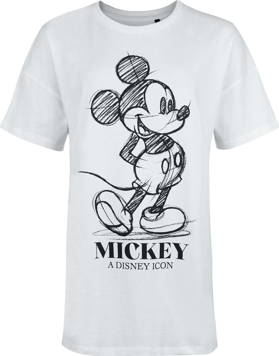 Mickey & Minnie Mouse Micky Maus - Icone - Oversize Dámské tričko bílá - Merchstore.cz Mickey & Minnie Mouse Micky Maus - Icone - Oversize Dámské tričko bílá - Merchstore.cz