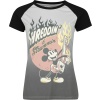 Mickey & Minnie Mouse Shreddin' & Strummin' Dámské tričko cerná/šedá - Merchstore.cz