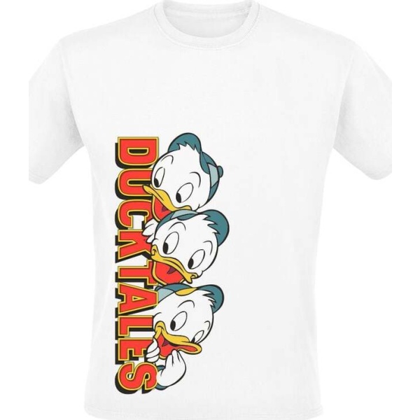 Mickey Mouse Ducktales Huey Dewey Louie Peek Tričko bílá - Merchstore.cz