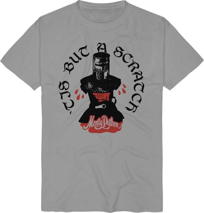Monty Python Black Night Scratch Tričko šedá - Merchstore.cz Monty Python Black Night Scratch Tričko šedá - Merchstore.cz