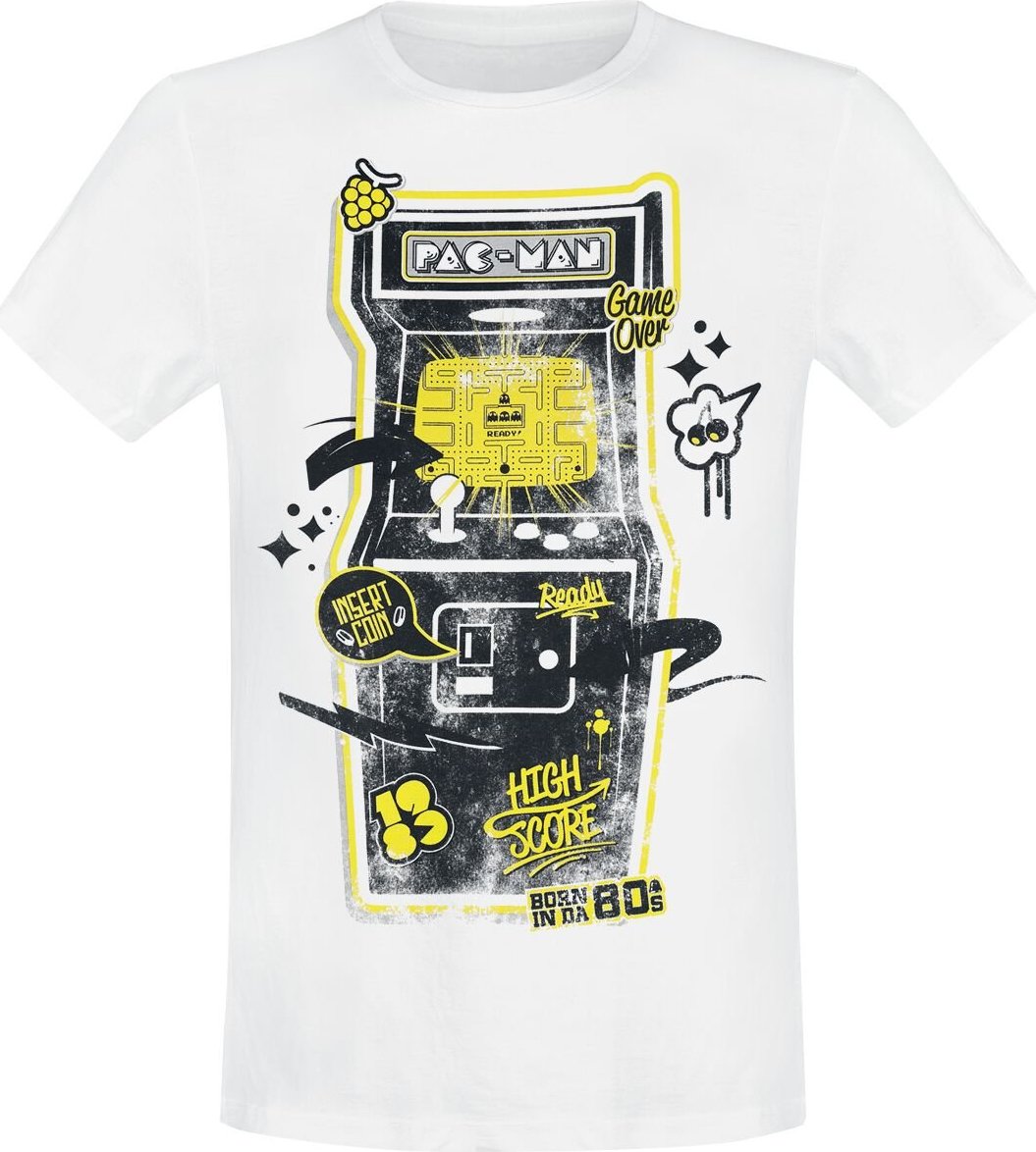 Pac-Man Arcade Classic Tričko bílá - Merchstore.cz Pac-Man Arcade Classic Tričko bílá - Merchstore.cz