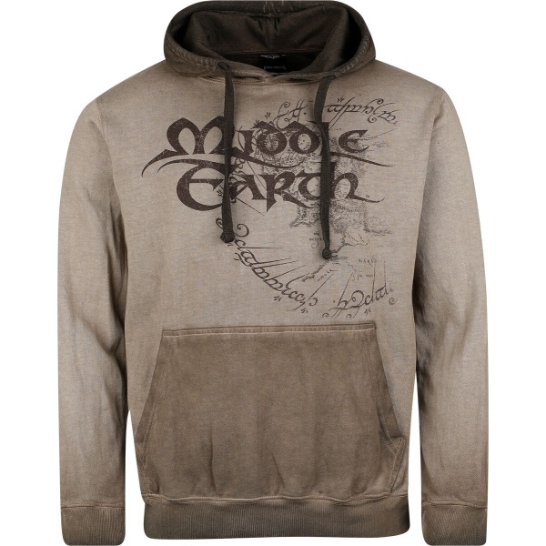 Pán prstenů Middle Earth Dámská mikina s kapucí šedá - Merchstore.cz