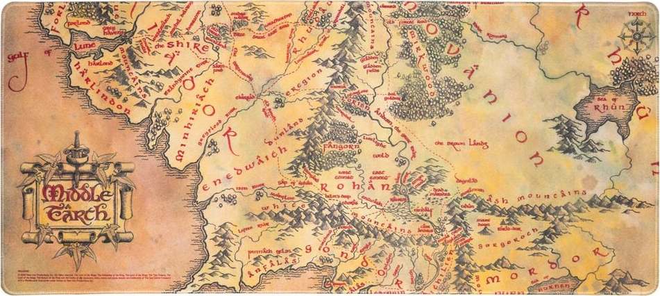 Pán prstenů Podložka pod myš XL podložka pod myš vícebarevný - Merchstore.cz Pán prstenů Podložka pod myš XL podložka pod myš vícebarevný - Merchstore.cz