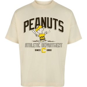 Peanuts Charlie Brown - Athletic Department - Oversize Tričko přírodní - Merchstore.cz