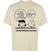Peanuts Charlie Brown und Lucy - Oversize Tričko přírodní - Merchstore.cz