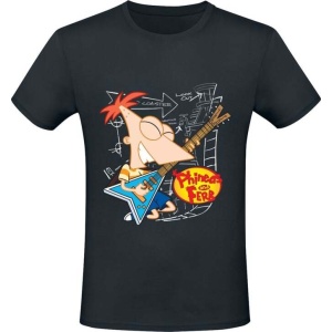 Phineas And Ferb Tech Tričko černá - Merchstore.cz