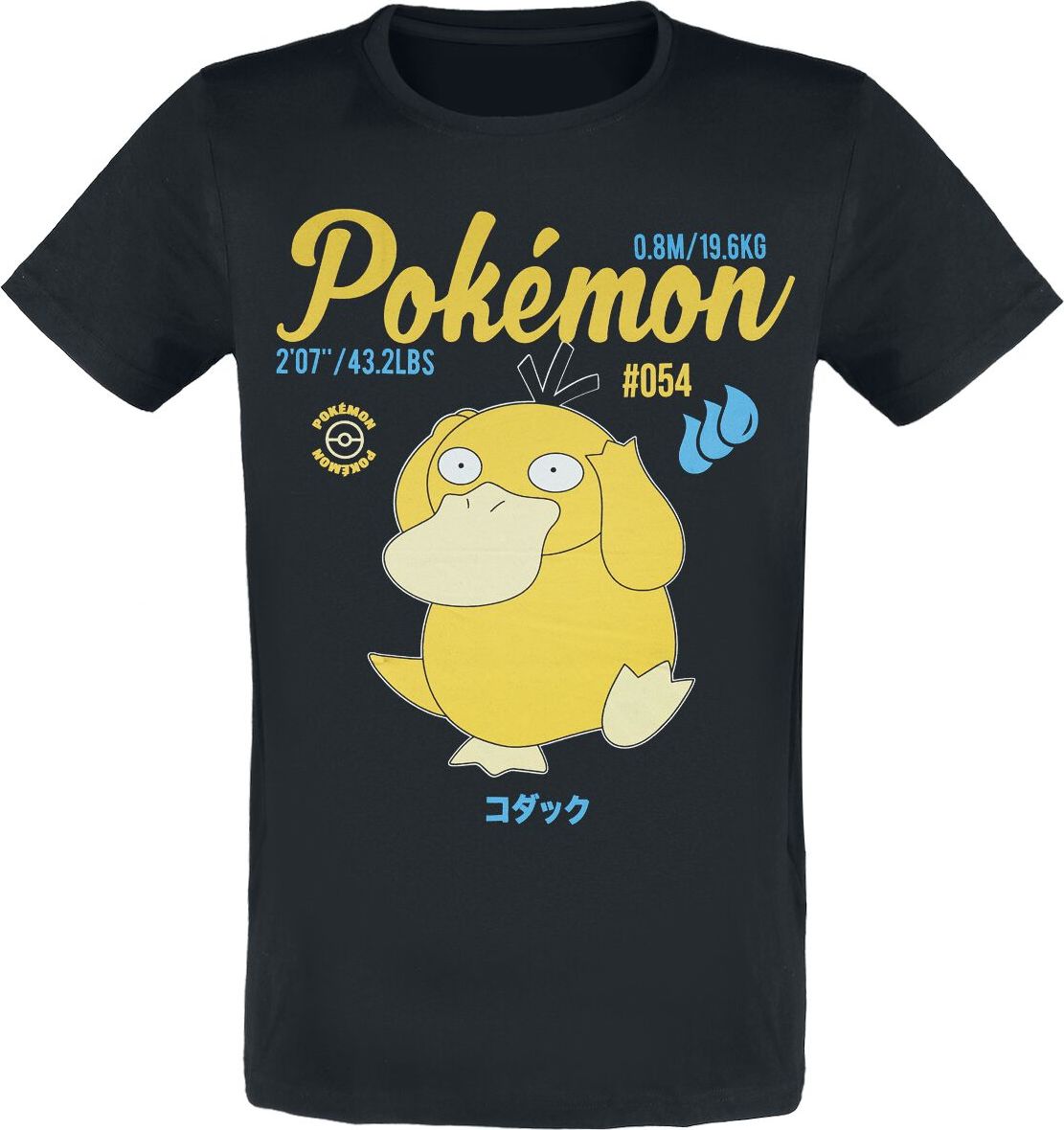 Pokémon Enton - Vintage Tričko černá - Merchstore.cz Pokémon Enton - Vintage Tričko černá - Merchstore.cz