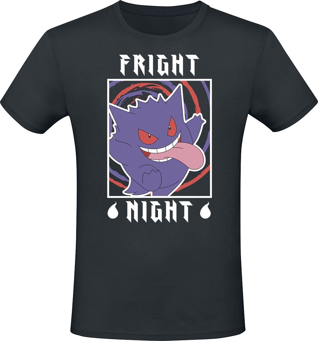 Pokémon Gengar - Fright Night Tričko černá - Merchstore.cz Pokémon Gengar - Fright Night Tričko černá - Merchstore.cz