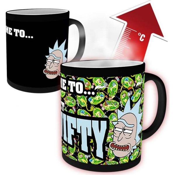 Rick And Morty Magický hrnek Get Schwifty Hrnek vícebarevný - Merchstore.cz