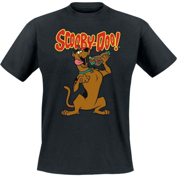 Scooby-Doo Let's Eat Sandwich Tričko černá - Merchstore.cz