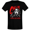 Scream (Film) Ghostface - Call Me Scare Tričko černá - Merchstore.cz