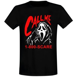 Scream (Film) Ghostface - Call Me Scare Tričko černá - Merchstore.cz