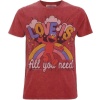 Sesame Street Famous Forever - Elmo Love Is Tričko červená - Merchstore.cz