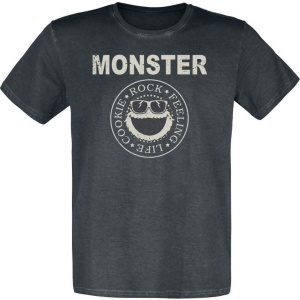 Sesame Street Monster Rock Tričko černá - Merchstore.cz