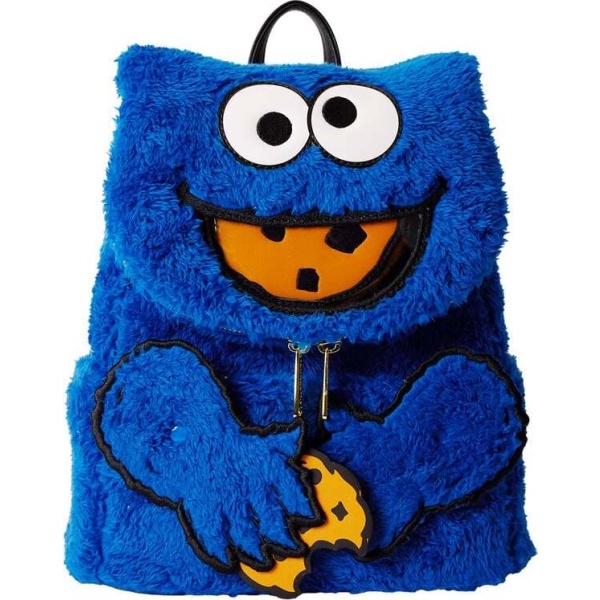 Sesame Street Plyšák Loungefly - Cookie Monster Batoh vícebarevný - Merchstore.cz