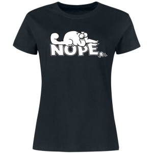 Simon's Cat Nope Dámské tričko černá - Merchstore.cz