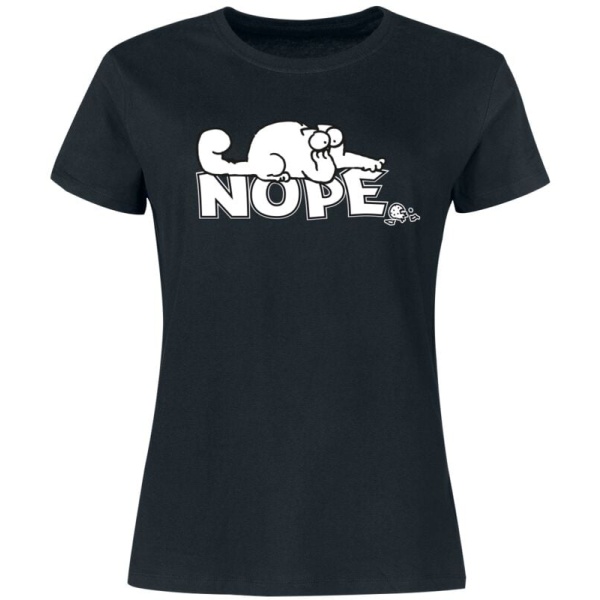 Simon's Cat Nope Dámské tričko černá - Merchstore.cz